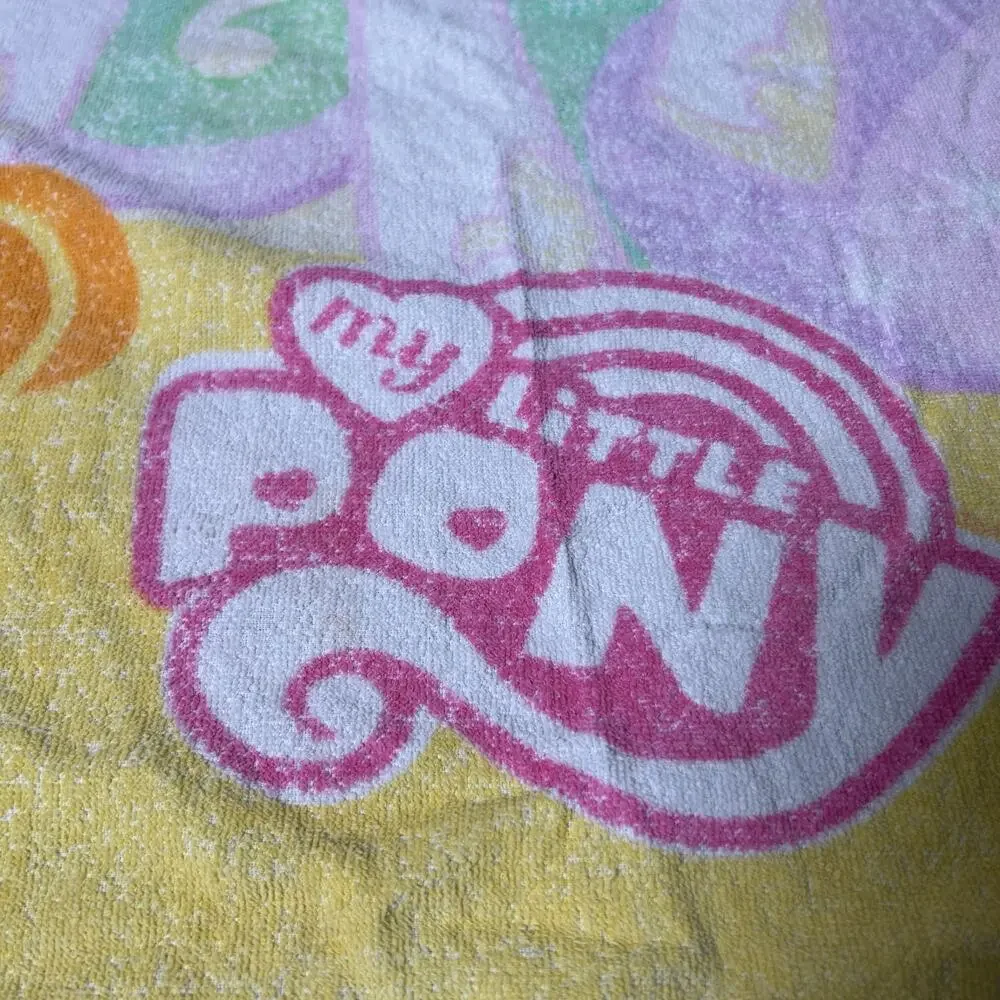 my little pony beach towel, 2010s, pastel, vintage